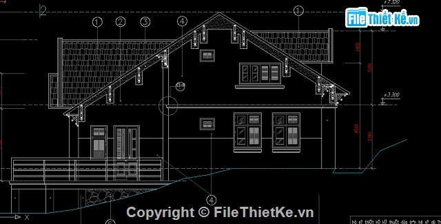 File thiết kế,Kiến trúc,Bản vẽ,1 tầng